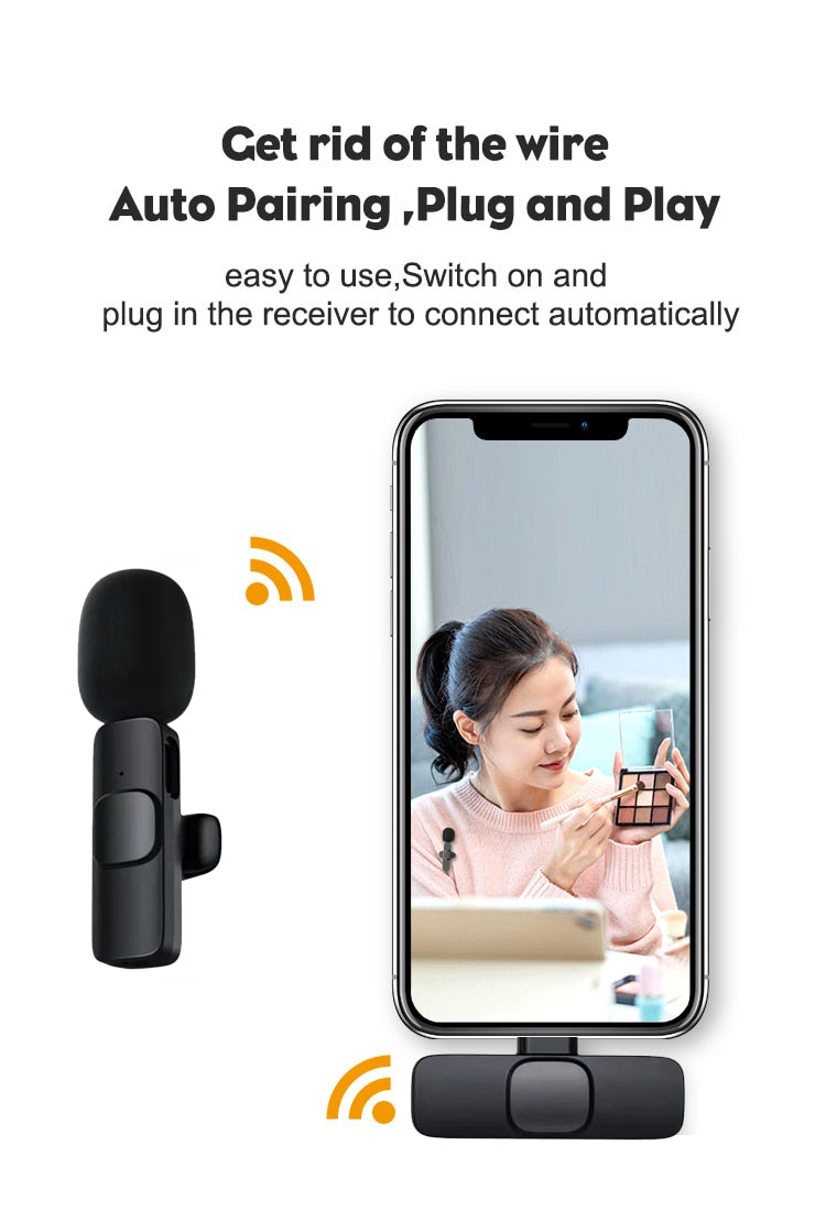 GoodsU™ Wireless Lavalier Microphone Portable