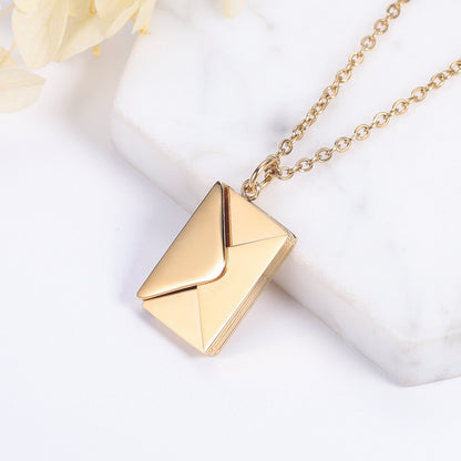 GoodsU™ I LOVE YOU Envelope Pendant Necklace