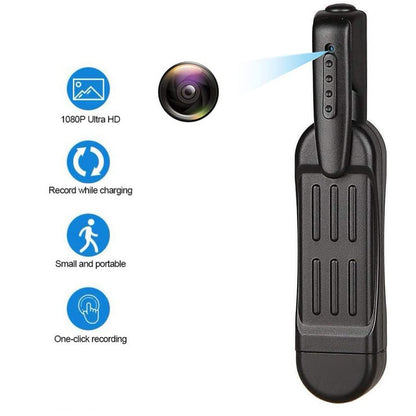 T189 Mini Camera HD 1080P Camera Wearable Body Pen Camera Digital Mini DVR Small DV Camcorder Micro Camera Support 64GB