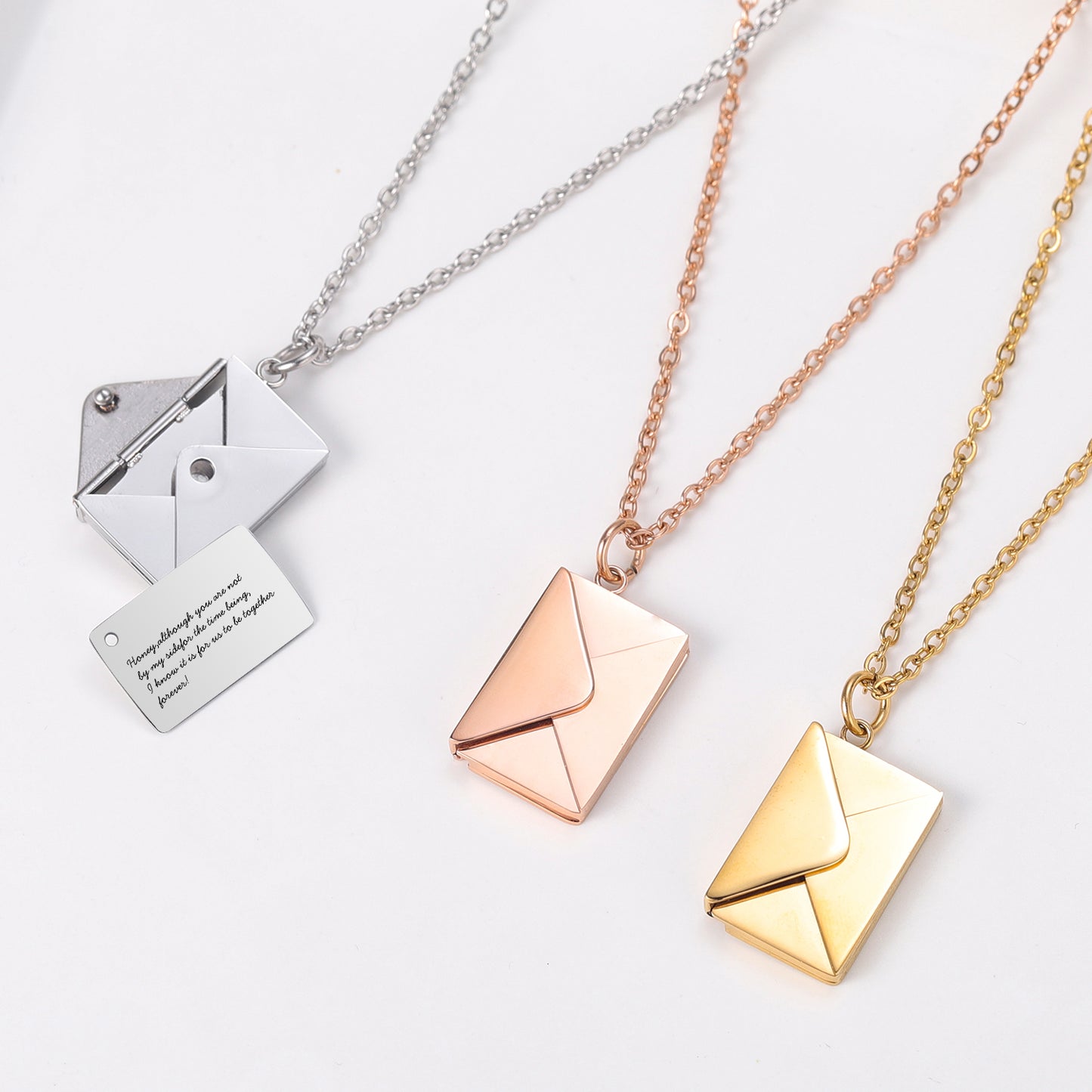 GoodsU™ I LOVE YOU Envelope Pendant Necklace