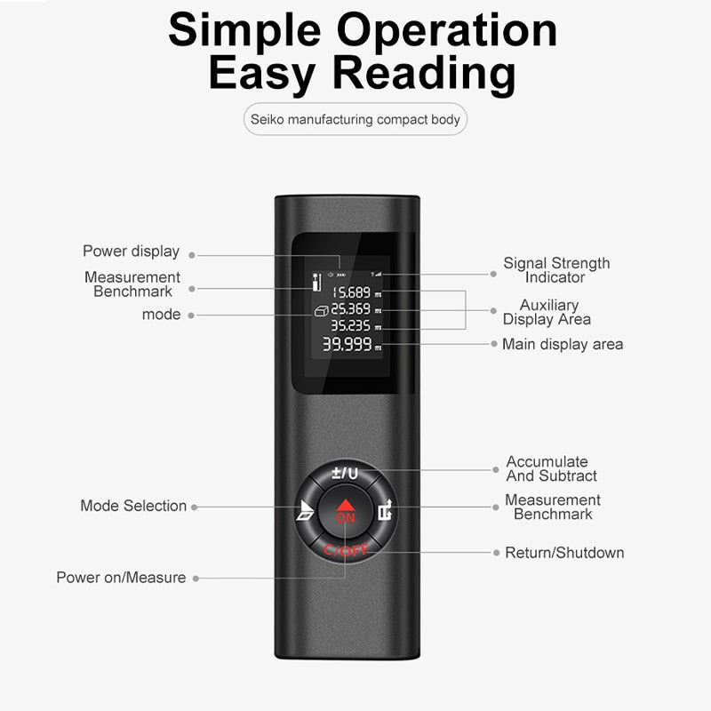 GoodsU™ Mini Digital Laser Range Finder